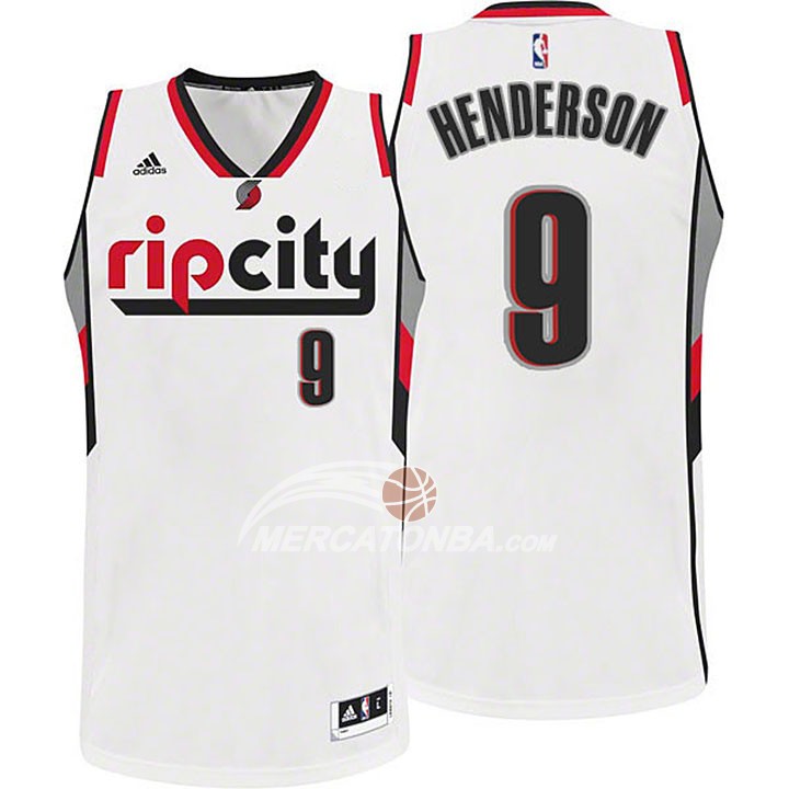 Maglia NBA Henderson Rip City Portland Trail Blazers Blanco
